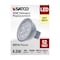 Satco 4.5 Watt MR16 LED - Silver Finish - 3000K - GU5.3 Base - 360 Lumens - 12 Volt - Hologen S11392 - alternate 5